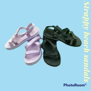 Purple and Black (both) Sandals from target